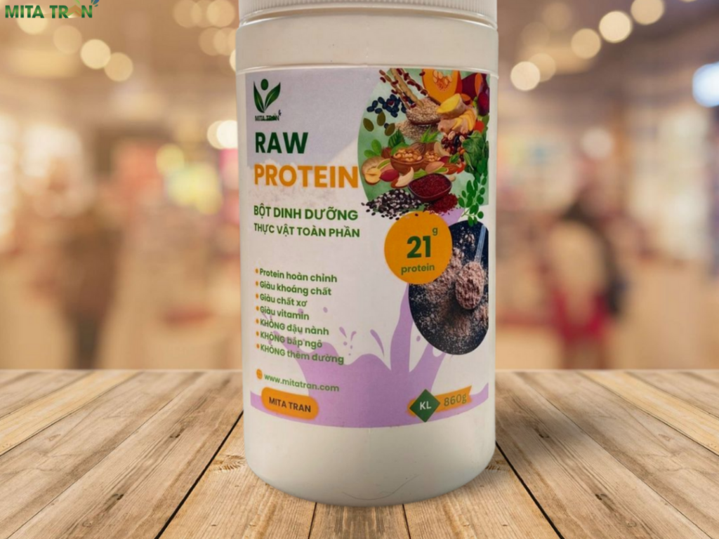[Raw protein] Bột dinh dưỡng Protein hoàn chỉnh toàn thực vật – Thương hiệu Mita Tran, 1000g